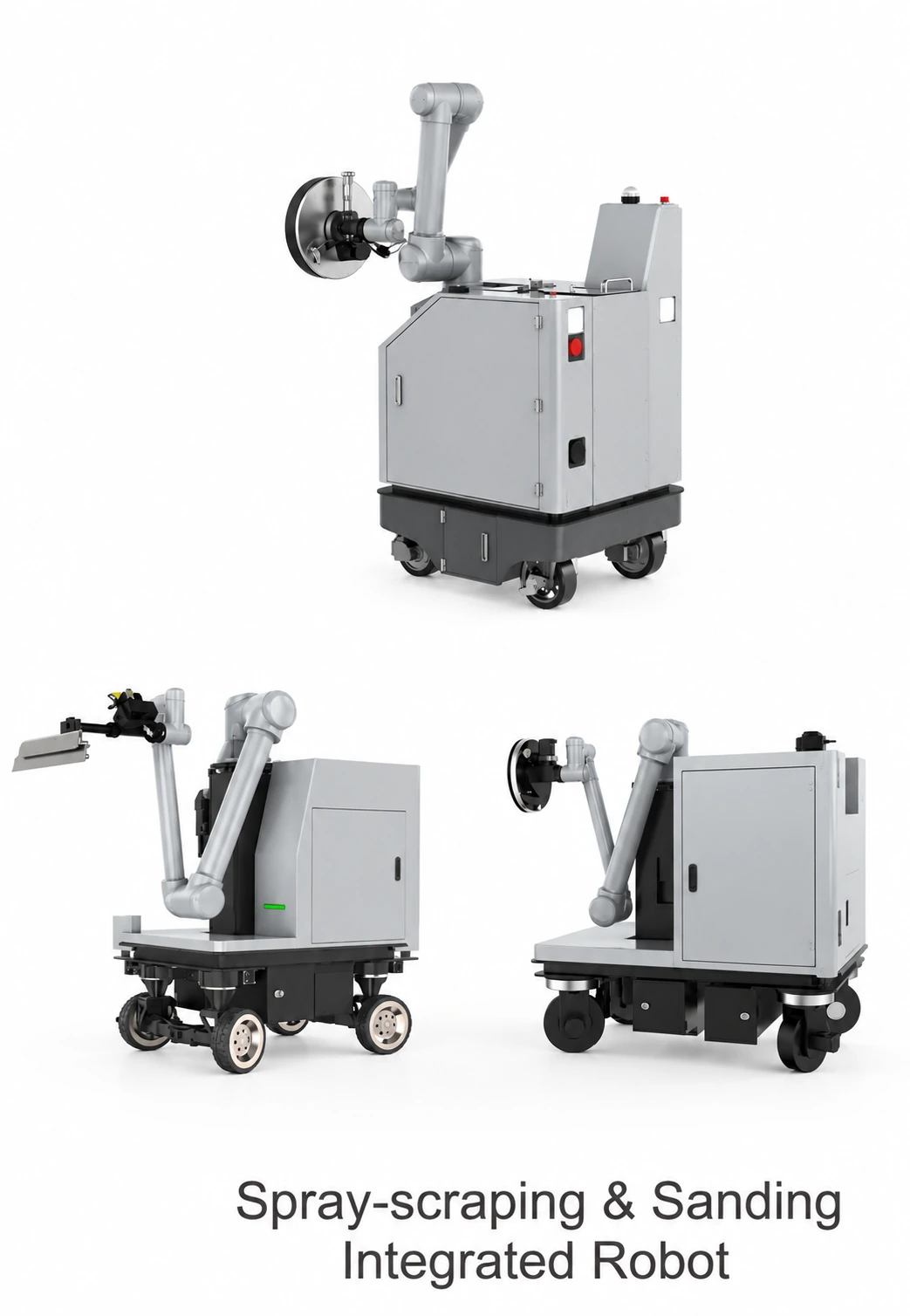 Unbranded construction finishing robot
